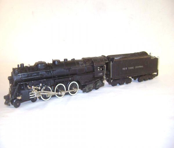 ABT: AF S: #320 New York Central Hudson Steam Engine: Paul V. Ambrose and Drew J. Bauer present: These are the #320 New York Central Hudson Steam Engine and Tender that American Flyer made in S Gauge circa 1946. Non-Smoking Model. Our Opinion is that the