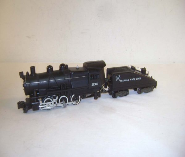ABT: AF S: #21004 Pennsylvania 0-6-0 Steam Switcher: Paul V. Ambrose and Drew J. Bauer present: These are the #21004 Pennsylvania 0-6-0 Steam Switcher and Tender that American Flyer made in S Gauge in the late 1950s. Our Opinion is that it is generally 