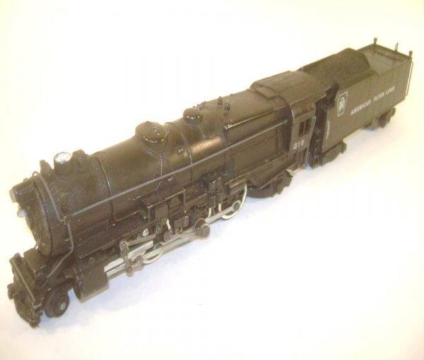 ABT: AF S: #316 Pennsylvania K4 Steam Engine and Te: Paul V. Ambrose and Drew J. Bauer present: These are the #316 Pennsylvania K4 Steam Engine and Tender that American Flyer made in S Gauge in the 1950s. Our Opinion is that they are generally in Excell