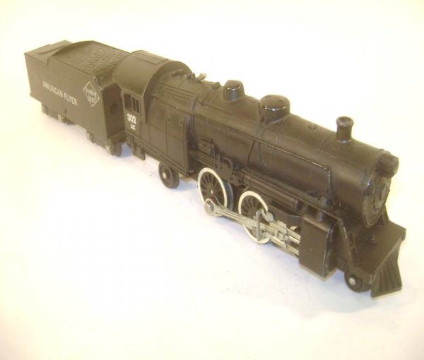 ABT: AF S: #302AC Atlantic Steam Engine and Tender: Paul V. Ambrose and Drew J. Bauer present: These are the #302AC Atlantic Steam Engine and Tender that American Flyer made in S Gauge in the 1940s and into the 1950s. Our Opinion is that they are gener