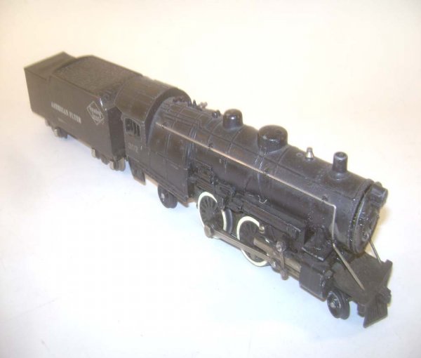 ABT: AF S: #302 Atlantic Steam Engine and Tender: Paul V. Ambrose and Drew J. Bauer present: These are the #302 Atlantic Steam Engine and Tender that American Flyer made in S Gauge in the 1950s. Our Opinion is that they are generally in Very Good Plu