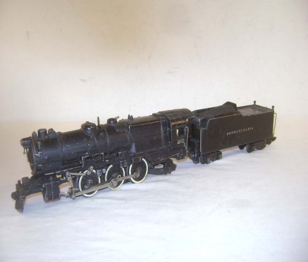 ABT: AF S: #310 Pennsylvania K4 Steam Engine and T: Paul V. Ambrose and Drew J. Bauer present: These are the #310 Pennsylvania K4 Steam Engine and Tender that American Flyer made in S Gauge in the later 1940s. Our Opinion is that they are generally in 