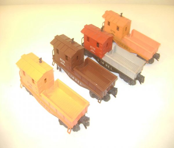 ABT: 4 Lionel #6119-type Work Cabooses: Paul V. Ambrose and Drew J. Bauer present: These are four #6119-type Work Cabooses that Lionel made in the 1950s. Included are two -25 Orange, the -50 Brown, and the -100 Red/Grey models. Our Opinion