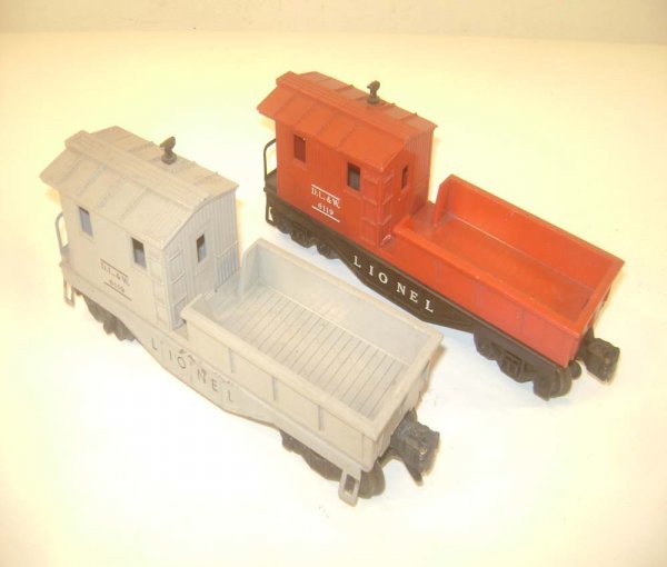 ABT: Lionel #6119 & #6119-75 Work Cabooses: Paul V. Ambrose and Drew J. Bauer present: These are the Red #6119 and the Grey #6119-75 Work Cabooses that Lionel made in the 1950s. Our Opinion is that they are generally in Very Good Plus Condition