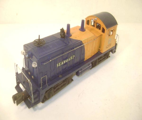 ABT: Lionel #6250 Seaboard Decal Switcher: Paul V. Ambrose and Drew J. Bauer present: This is the #6250 Seaboard Switcher with Diecast Frame, Magnetraction and Decal lettering that Lionel made in the middle 1950s. Our Opinion is that it is gen