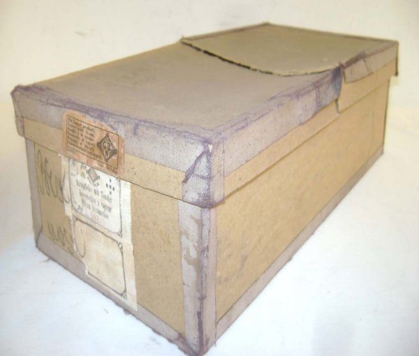 ABT: Rare Bing Locomotive & Tender Box: Paul V. Ambrose and Drew J. Bauer present: This is a rare Original Box for the #2?593/0 Steam Locomotive and Tender that Bing made in O-gauge circa 1920. PLEASE REMEMBER THAT YOU ARE ONLY BIDDING ON T