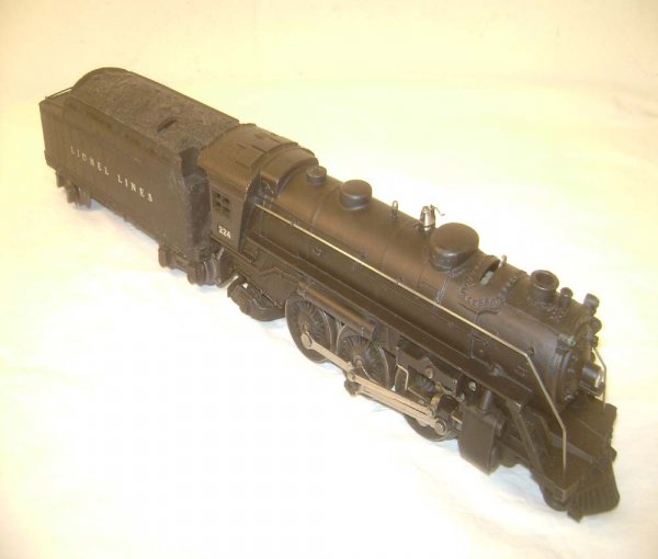 ABT: Great Lionel #224/#2666W Black Diecast Steam : Paul V. Ambrose and Drew J. Bauer present: These are the #224 Black Diecast Steam Engine and the #2226W Black Whistle Tender that Lionel made in the 1940s. Our Opinion is that they are generally in Ve