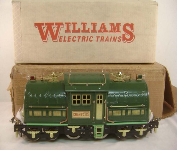 ABT: Williams #381E Green Electric/OB: Paul V. Ambrose and Drew J. Bauer present: This is the #381E Green Electric that Williams made in Standard Gauge several years ago as a remake of the engine that Lionel made in the late 1920s and earl