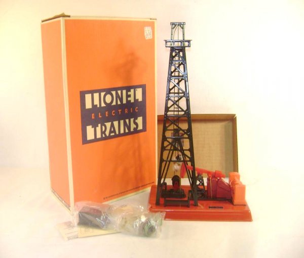 ABT: Lionel #2305 Getty Operating Oil Derrick Access: Paul V. Ambrose and Drew J. Bauer present: This is the #2305 Getty Operating Oil Derrick Accessory that Lionel made in the 1980s. Our Opinion is that it is generally in Mint Condition. The Original Bo