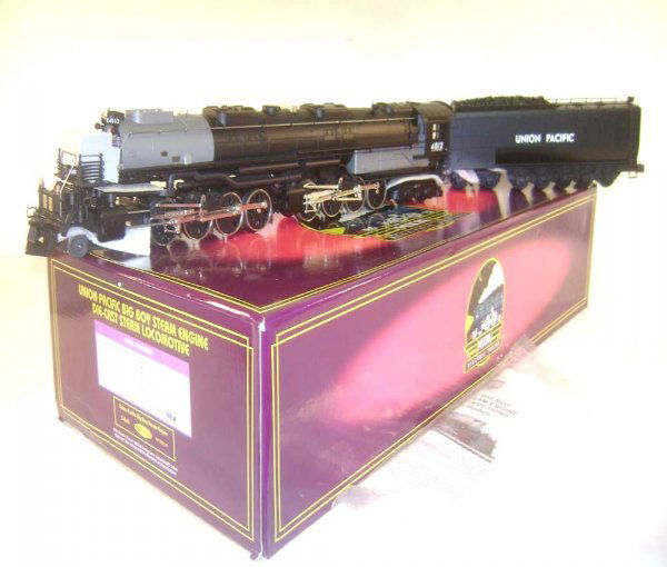 ABT: MTH #MT-3021LP Diecast Union Pacific Big Boy S: Paul V. Ambrose and Drew J. Bauer present: These are the #MT-3021LP Union Pacific 4-8-8-4 Big Boy Diecast Steam Engine and Tender that MTH made in O Gauge a few years ago. Features Smoke, Firebox Glow