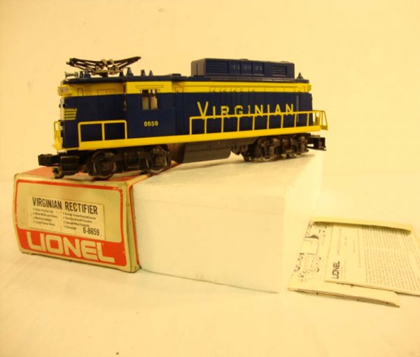 ABT: Great Lionel #8659 Virginian Rectifier/OB: Paul V. Ambrose and Drew J. Bauer present: This is the #8659 Virginian Rectifier Electric that Lionel made in the later 1970s. Our Opinion is that it is generally in Excellent Condition, minor signs o
