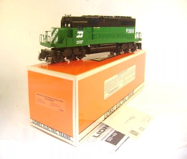 ABT: Mint Lionel #18208 Burlington Northern SD-40 : Paul V. Ambrose and Drew J. Bauer present: This is the #18208 Burlington Northern SD-40 Non-Powered Diesel that Lionel made in the 1980s. Our Opinion is that it is generally in Mint Condition, no sign