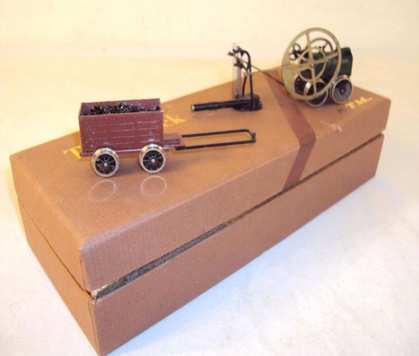 ABT: KTM 1/87 Scale First Japan Steam Engine/OB: Paul V. Ambrose and Drew J. Bauer present: These are 1/87 scale examples of the First Steam Engine (Trevithick) and Tender that KTM of Japan made circa the 1950s. Mostly Brass construction that appear
