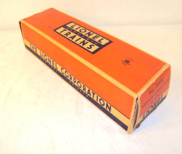 ABT: Lionel #2245C Texas Special B-unit Box: Paul V. Ambrose and Drew J. Bauer present: This is the #2245C Texas Special B-unit Box that Lionel made circa 1954. Reproduction Insert. PLEASE REMEMBER THAT YOU ARE ONLY BIDDING ON THE ORIGINAL BOX.