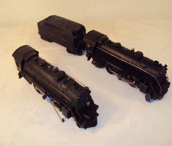 ABT: Lionel #224/1666 Steam Engines & #6466W Type: Paul V. Ambrose and Drew J. Bauer present: These are the #224 and #1666 Black Diecast Steam Engines that Lionel made in the 1940s and the #6466W Type Whistle Tender that Lionel made in the later 40s a