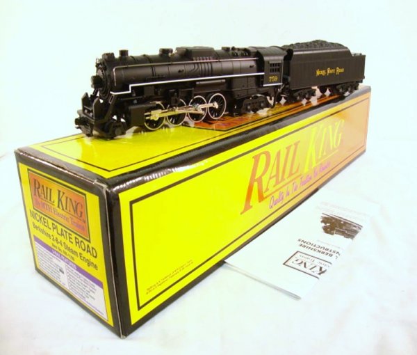ABT: MTH #RK-1109 Nickel Plate Road Berkshire Steam: Paul V. Ambrose and Drew J. Bauer present: These are the #RK-1109 Nickel Plate Road Berkshire Steam Engine & Tender 2-8-4 that MTH made in O Gauge a few years ago. Protosmoke and Whistle. Our Opinion 