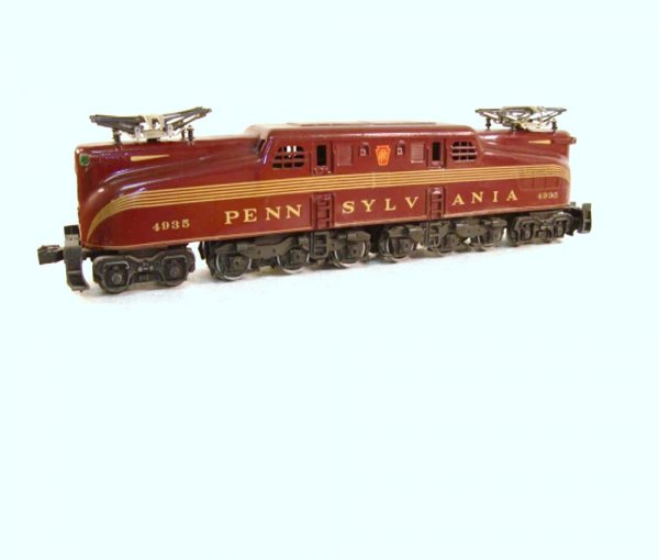 ABT: Great Williams #4935 Green Five Stripe GG-1 El: Paul V. Ambrose and Drew J. Bauer present: This is the # 4935 type Green Five Stripe GG-1 Electric that Williams made in O Gauge in the 1980s as a remake of the Lionel #2332 Electric from the 1940s. D