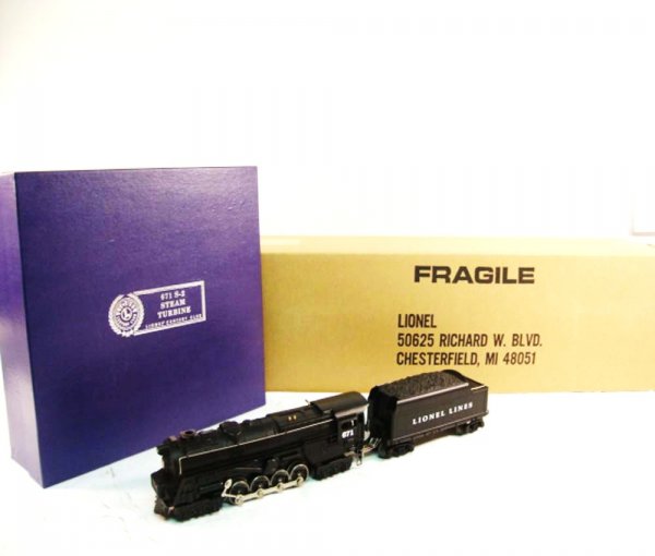ABT: Mint Lionel #18057 Pennsylvania 671 Century C: Paul V. Ambrose and Drew J. Bauer present: These are the #18057 Pennsylvania "671" Turbine Steam Engine and Tender that Lionel made a few years ago as part of the famous Century Club. Features Command
