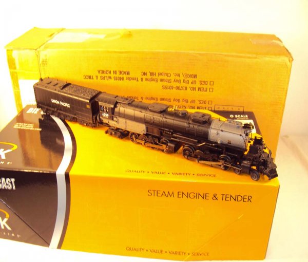 ABT: K-Line #K3790-4009W Union Pacific Big Boy & T: Paul V. Ambrose and Drew J. Bauer present: These are the #K3790-4009W Union Pacific Big Boy and Tender that K-Line/Lionel made a few years ago in O Gauge. Features Signal Sounds, Smoke and Headlight. 