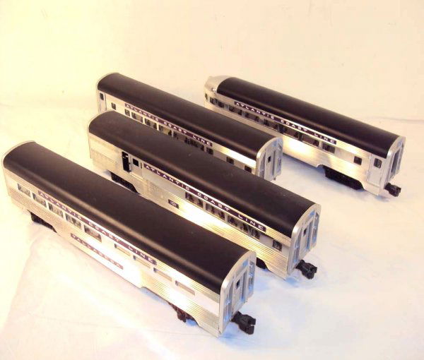 ABT: Lionel #19154 Atlantic Coast Lines Passenger: Paul V. Ambrose and Drew J. Bauer present: These are the #19154 Atlantic Coast Line Passenger Car Set that Lionel made a few years ago. Included are the #19155 101 Combination Car, the #19157 Talladeg