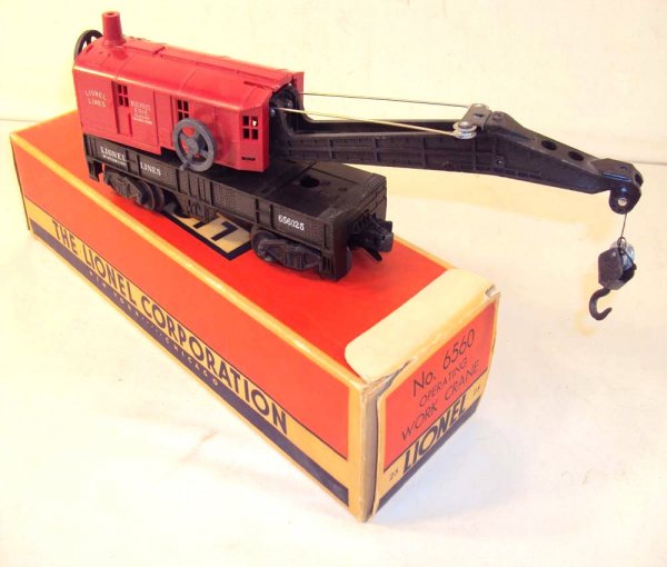 ABT: Scarce Lionel #656025 Crane Car/OB: Paul V. Ambrose and Drew J. Bauer present: This is the scarce #656025 Crane Car that Lionel made circa 1956. Includes Original Box. Please add $12.00 for US-48 Shipping and Insurance.