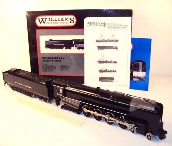 ABT: Williams #5602 New York Central Niagara 4-8-4: Paul V. Ambrose and Drew J. Bauer present: These are the #5602 New York Central 4-8-4 Niagara (6010) Steam Engine and Tender that Williams made in O Gauge some years ago. Our Opinion is that they are 