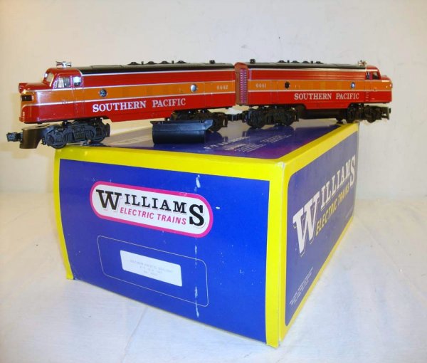 ABT: Williams #4307 Southern pacific Daylight F-7 : Paul V. Ambrose and Drew J. Bauer present: These are the #4307 Southern Pacific Daylight F-7 AA Diesels that Williams made in O Gauge several years ago. Our Opinion is that they are generally in Like 