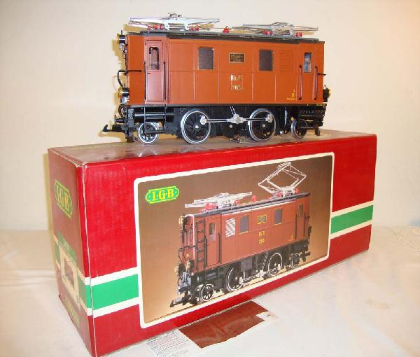 ABT: LGB G Scale: #2045 2-4-2 Electric/OB: Paul V. Ambrose and Drew J. Bauer present: This is the #2045 2-4-2 Electric that LGB made in G Scale a few years ago. Our Opinion is that it is generally in Like New Condition. A Nice Box, minor wear.