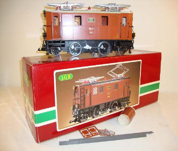 ABT: LGB G Scale: #2045 2-4-2 Electric/OB: Paul V. Ambrose and Drew J. Bauer present: This is the #2045 2-4-2 Electric that LGB made in G Scale a few years ago. Our Opinion is that it is generally in Excellent Condition, windows and gray roof