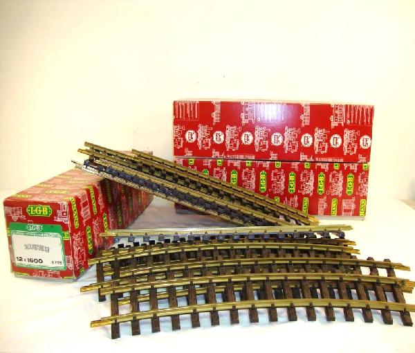 ABT: LGB G Scale: 3 #R7115 Boxes of Track/OBs: Paul V. Ambrose and Drew J. Bauer present: These are three #R7115 Boxes of 1600 Track that LGB made in G Scale a few years ago. Our Opinion is that they are generally in Like New Condition. Look at pi