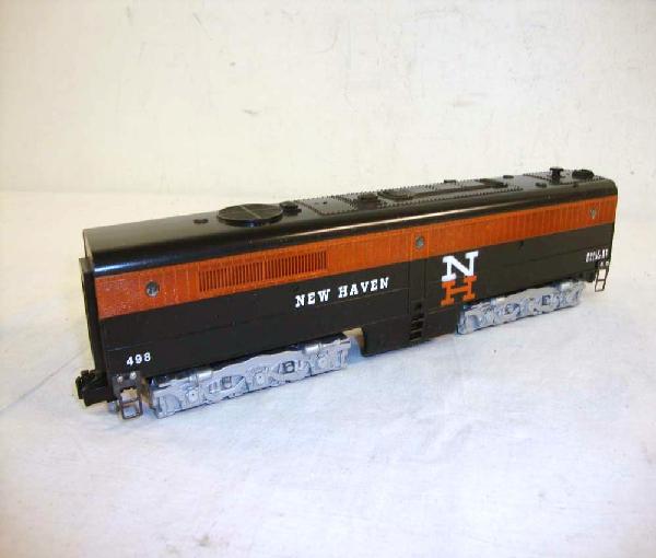 ABT: AF S: #498 New Haven Non-Powered B-Unit (R): Paul V. Ambrose and Drew J. Bauer present: This is the #498 New Haven Non-Powered B-Unit that American Flyer never made in S Gauge in the 1950s. A Repaint. Our Opinion is that it is generally in Excel