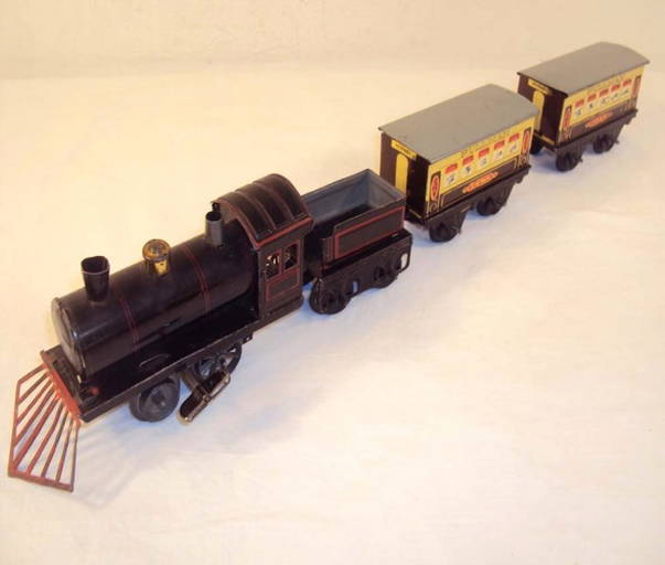 Abt Hornby 4 Piece O Gauge Wind Up Passenger Set W/
