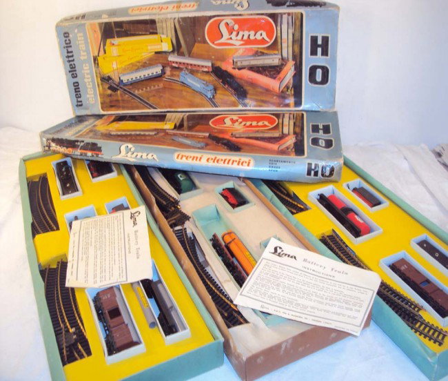 ABT: 3 Lima HO #1568 Freight Sets/OBs: Paul V. Ambrose and Drew J. Bauer present: These are three #1568 Steam Freight Sets that Lima made in HO circa 1960s. Our Opinion is that they are generally in Like New Condition. The Original Set Box
