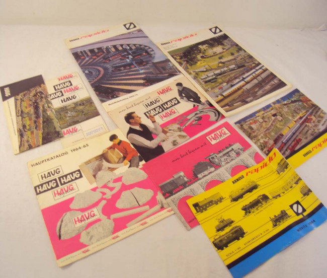 ABT: Nice Group Haug/Rapido German/Italian Language: Paul V. Ambrose and Drew J. Bauer present: This is a group of Haug (German) and Rapido (Italian & German) Catalogs from the 1960s Era. Great for information on some of the quality, but lesser known Eu