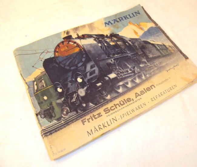 ABT: Rare Marklin 1938/39 Catalog: Paul V. Ambrose and Drew J. Bauer present: This is a rare 1938/1939 Marklin Catalog. Our Opinion is that it is generally in Good Condition, and much better than one could expect. Great Lithography and