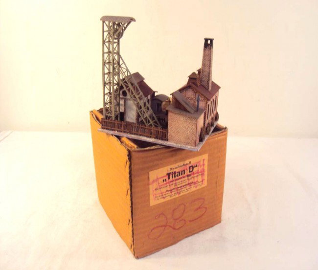 ABT: Great Faller HO Mini-Industrial Complex: Paul V. Ambrose and Drew J. Bauer present: This is a highly detailed Industrial Complex that we assume was made by Faller in HO circa 1960. Our Opinion is that it is generally in Excellent Condition. 