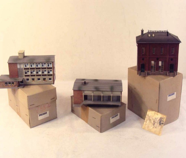ABT: 3 Wonderful Vollmer HO Layout Buildings/OBs: Paul V. Ambrose and Drew J. Bauer present: These are three superb Buildings for the Layout that Vollmer of Germany made in HO circa the 1960s. Included are 553, #554, and #5110. Our Opinion is that th