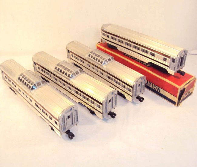 ABT: Nice Lionel #2551/2552 (3) Canadian Pacific P: Paul V. Ambrose and Drew J. Bauer present: These are four Canadian Pacific Passenger Cars that Lionel made available for sale circa 1957. Included as Cataloged for CP F3 Passenger Set #2296W are the #