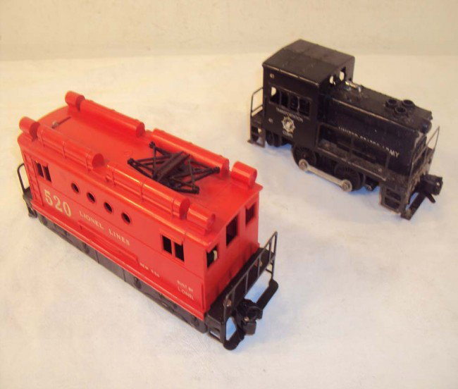 ABT: Lionel #520 & #41 Switcher: Paul V. Ambrose and Drew J. Bauer present: These are the #41 US Army Switcher and the #520 Box Cab Electric that Lionel made in the middle 1950s. They are generally in Good/Very Good Condition; the #4
