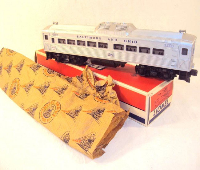 ABT: Outstanding Lionel #2559 Budd Passenger RDC Tr: Paul V. Ambrose and Drew J. Bauer present: This is the #2559 Budd Passenger RDC Trailer (non-powered) Unit that Lionel made in the later 1950s. Amazingly, the non-powered Budd units are more scarce th