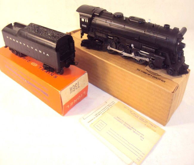 ABT: Great Lionel #665 1966 Small Hudson & 736W Te: Paul V. Ambrose and Drew J. Bauer present: This is the #665 Diecast small-Hudson Steam Engine with Smoke, Headlight and Magnetraction and the #736W Pennsylvania Whistle Tender that Lionel re-issued in