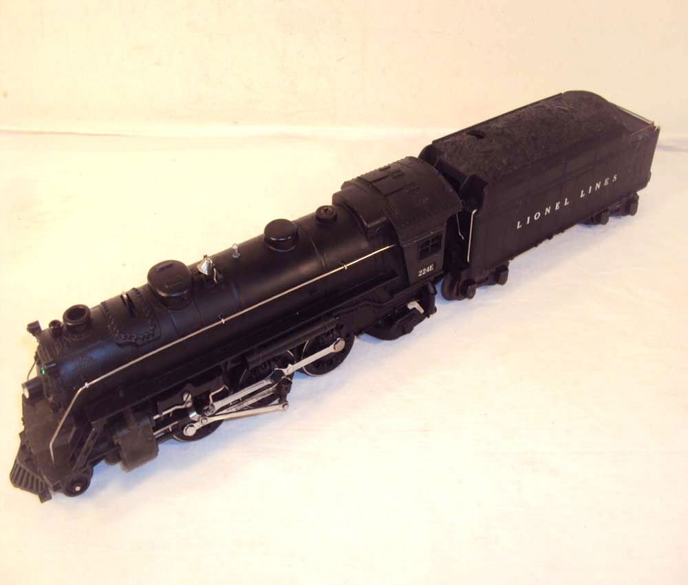 ABT: Exceptional Lionel O Gauge #224E Engine & #2224: Paul V. Ambrose and Drew J. Bauer present: These are the #224E Black Diecast Steam Engine and #2224W Whistle Tender that Lionel made in O-Gauge into in the early 1940s. Great Looking examples with nic