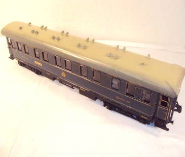 ABT: Scarce Marklin 1 Gauge 'Wagon Lits' Sleeping: Paul V. Ambrose and Drew J. Bauer present: This is the Wagon Lits Sleeping Car for service on the noted 'Orient Express' that Marklin made in 1 gauge circa the 1930s. The Car measures approx. 23-inche