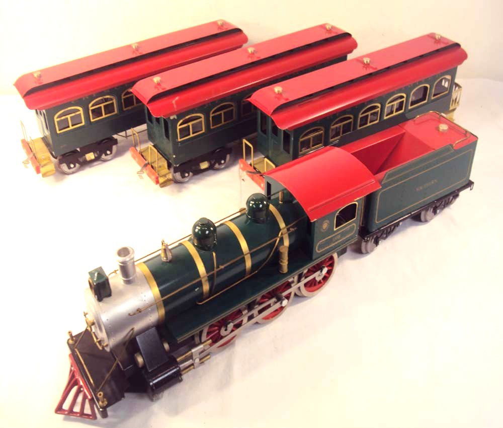 ABT: Nice CMC Standard Gauge Southern Cresent Set: Paul V. Ambrose and Drew J. Bauer present: This is the 3-Car Southern Crescent Tinplate Steam Passenger Set in Standard Gauge by Fred Mills of Classic Model Corp. from the recent past. Our Opinion is