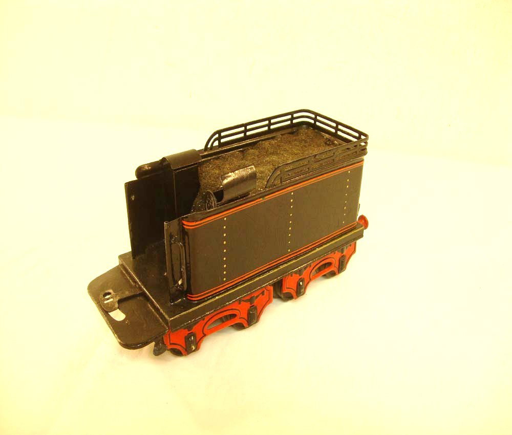 ABT: Nice Marklin 1 Gauge 8-Wheel Tender: Paul V. Ambrose and Drew J. Bauer present: This is an 8-wheel Black-body Tender that Marklin made in 1 gauge circa the 1930s. Our Opinion is that it is generally in Very Good Condition. No Box. Appear