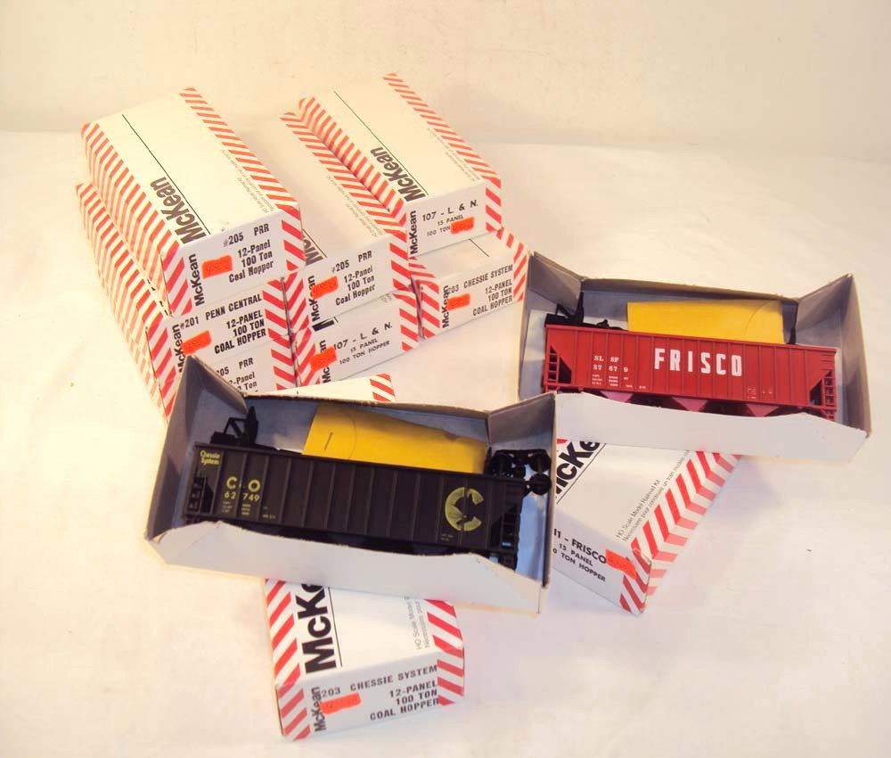 ABT: 9 Assorted HO McKean Kits/OBs: Paul V. Ambrose and Drew J. Bauer present: These are nine assorted Rolling Stock Kits that McKean made in HO circa some years ago. Our Some Kits may have been assembled; what you see is what you get. 