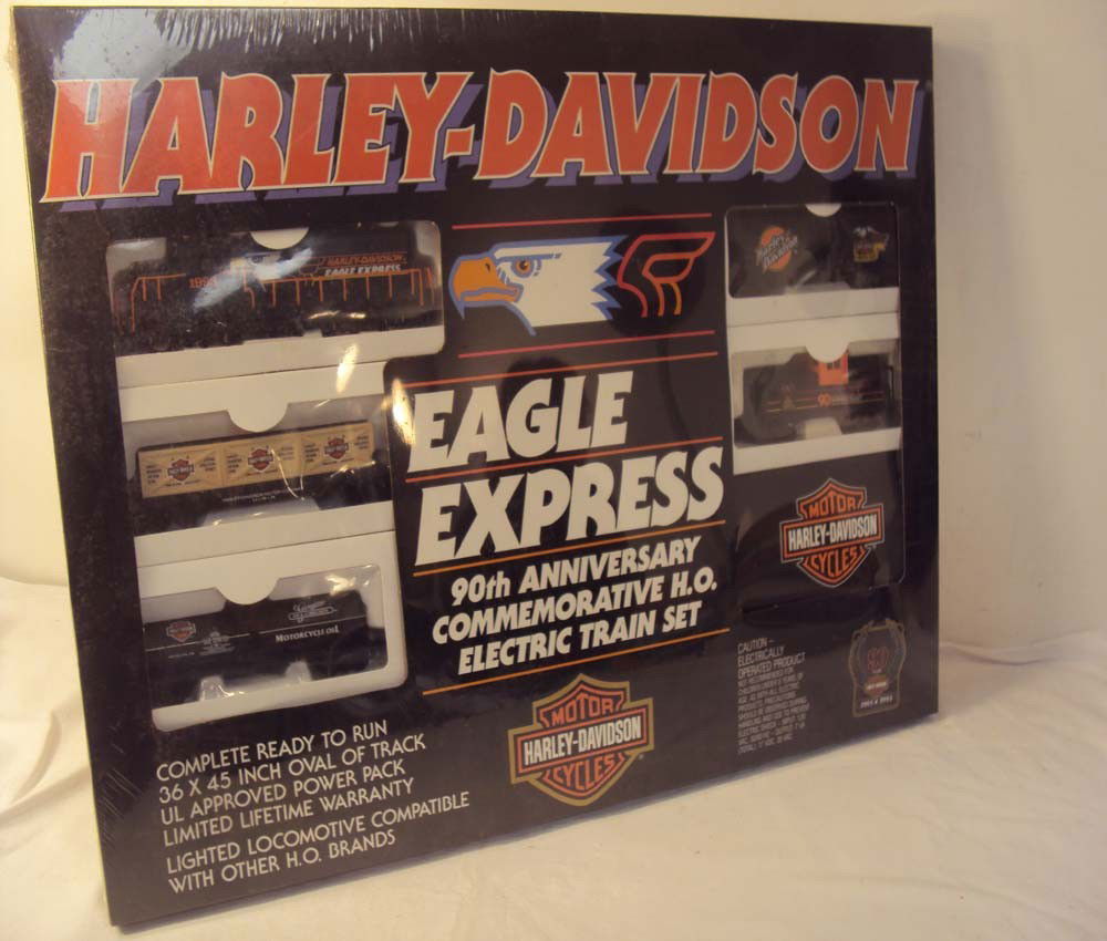ABT: Sealed #99299-93w Harley Davidson HO Electric: Paul V. Ambrose and Drew J. Bauer present: This is the #99299-93w Harley Davidson HO Electric Train Set. Please look at pictures. Original Box, stilled sealed. Please add $20.00 for US-48 Shipping and