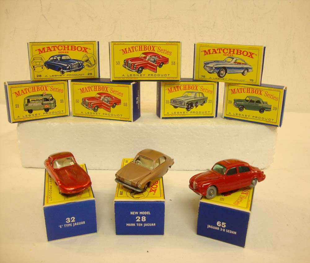 ABT: 10 Assorted Matchbox Cars/OBs: Paul V. Ambrose and Drew J. Bauer present: These are ten Assorted Diecast Cars that Matchbox made some years ago. Please review all the pictures. Original Boxes. Please add $20.00 for US-48 Shipping a