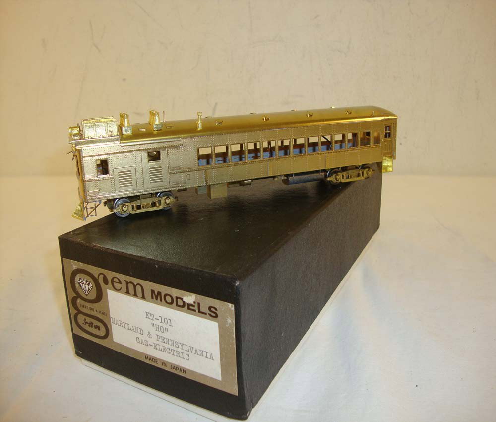 ABT: Gem Models HO #KT-101 MA & PA Gas Electric/OB: Paul V. Ambrose and Drew J. Bauer present: This is the #KT-101 Maryland & Pennsylvania Gas Electric that Gem Models made in HO some time ago. Includes OB as pictured. Please add $18.00 for US-48 Shipp