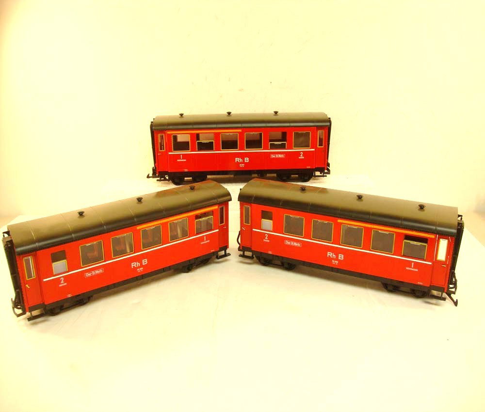 ABT: 3 LGB Passenger Cars: Paul V. Ambrose and Drew J. Bauer present: These are three Passenger Cars that LGB made in G Scale a few years ago. No Boxes. Please add $22.00 for US-48 Shipping and Insurance.